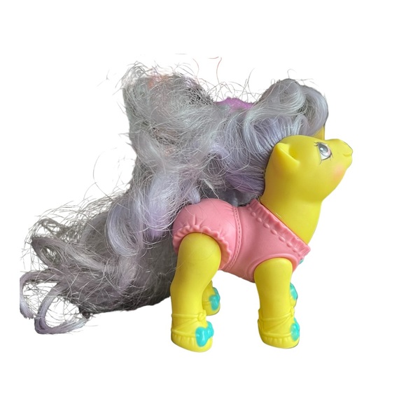 Vintage 1990 G1 My Little Pony Baby Toe Dancer MLP Yellow Pink Purple Ballerina - Picture 8 of 16